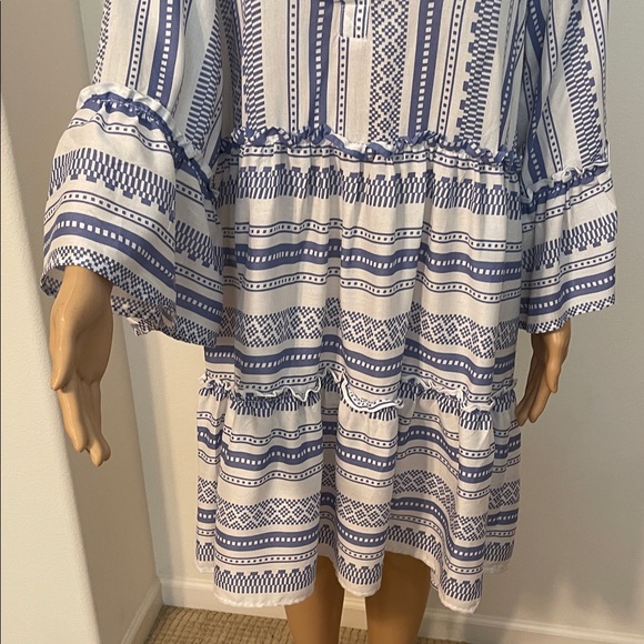 NWT Salty Lemon Blue & White Striped Dress - Picture 10 of 13